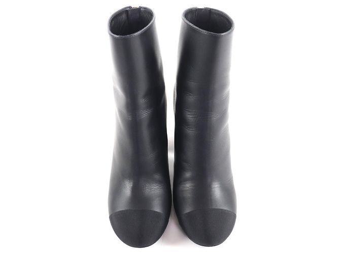 Timeless Chanel G39529 Leder Stiefeletten Schwarz - Ansicht 7