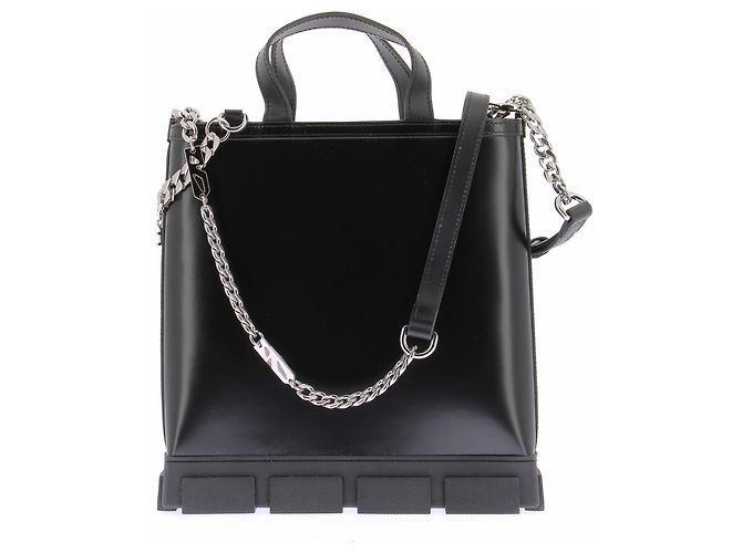 Autre Marque Borsa a mano in pelle nera Nero - vista 3