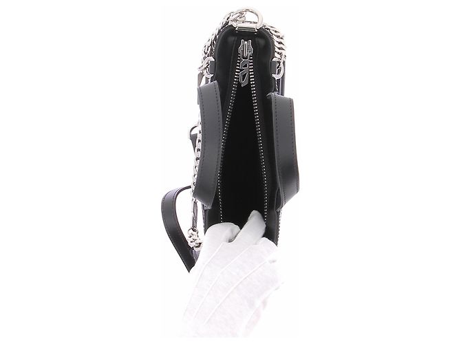 Autre Marque Borsa a mano in pelle nera Nero - vista 7