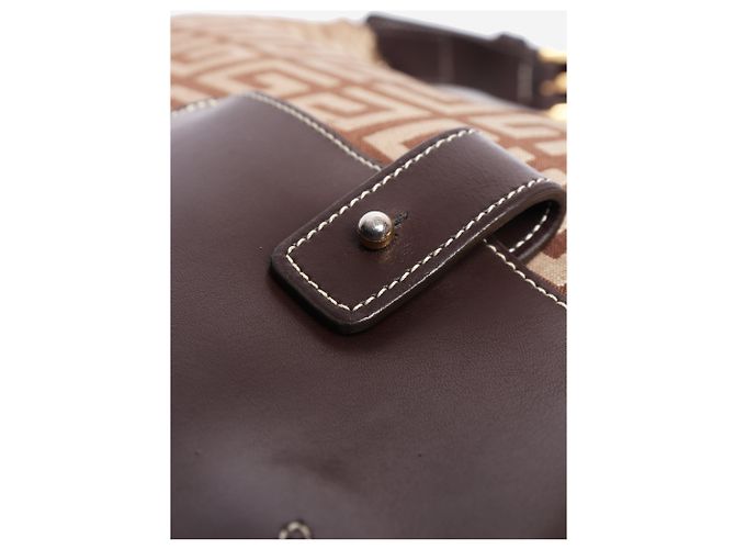 Givenchy Borsa Hobo in tela marrone - vista 6