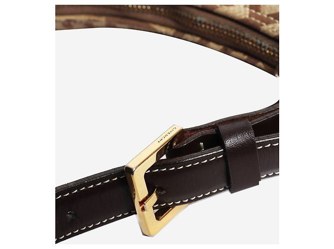 Givenchy Borsa Hobo in tela marrone - vista 7