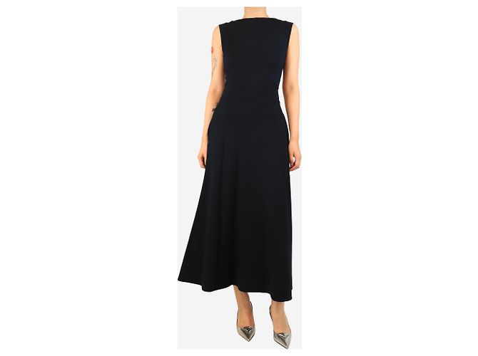 Autre Marque Ärmelloses Midi-Kleid in Navy - Größe UK 8 Marineblau - Ansicht 3
