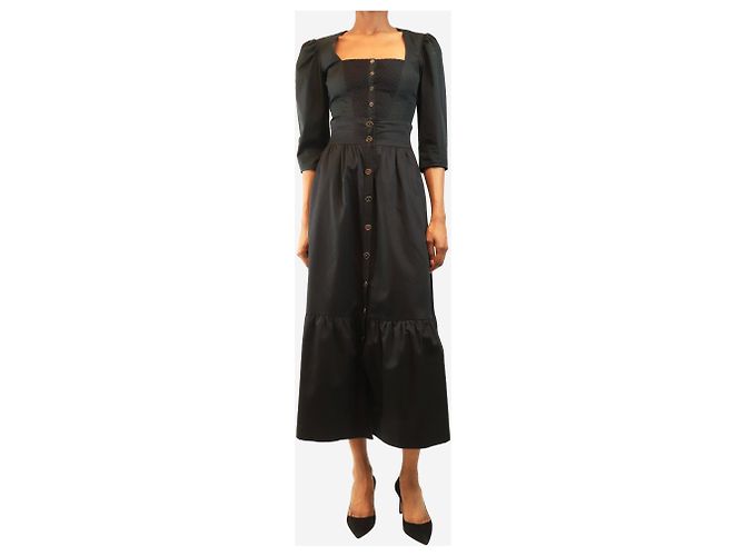 Alice by Temperley Falda midi con botones negra - talla UK 8 Negro - vista 2