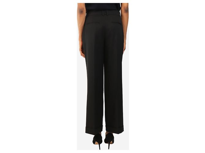 Saint Laurent Hose mit schwarzem Satin-Einsatz - Größe UK 10 - Ansicht 3