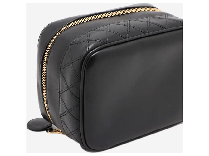Chanel Schwarze Vintage 1996 Vanity Tasche - Ansicht 12