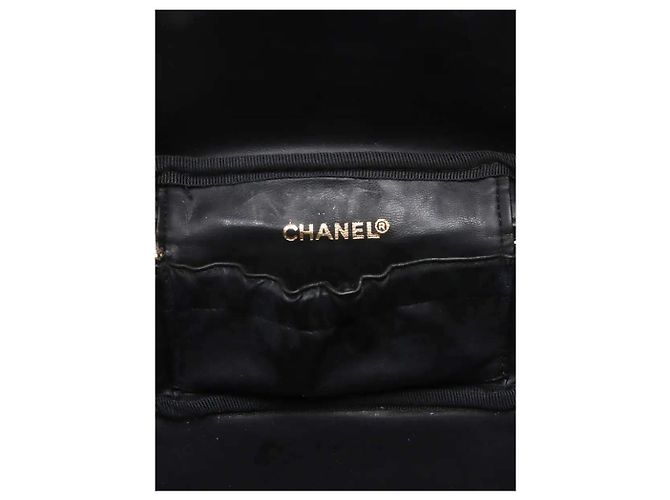 Chanel Schwarze Vintage 1996 Vanity Tasche - Ansicht 3