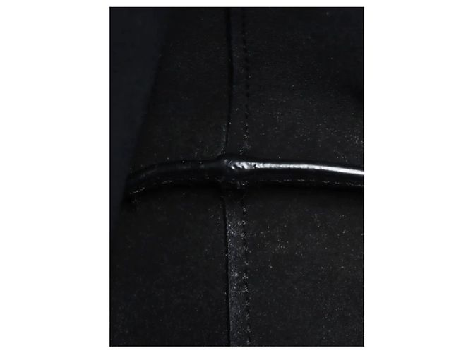 Saint Laurent Borsa tote in pelle Toy Shopping nera Nero - vista 9