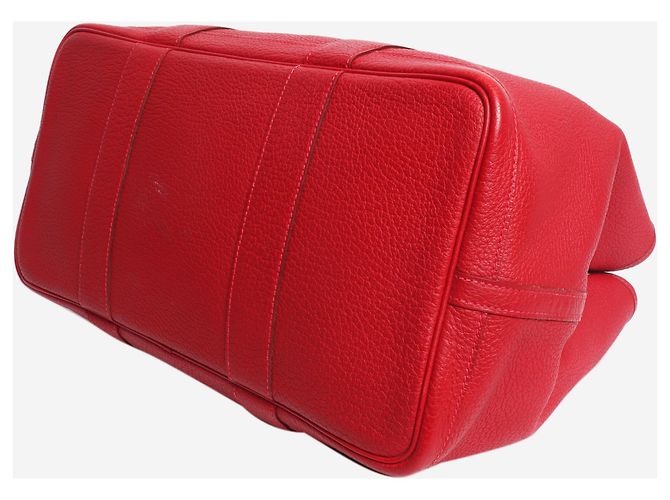Hermès Borsa tote in pelle Red Garden Party 36 Rosso - vista 4