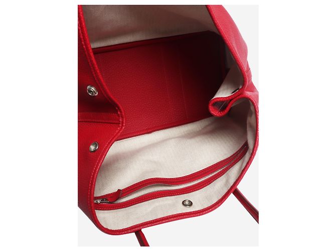 Hermès Borsa tote in pelle Red Garden Party 36 Rosso - vista 6