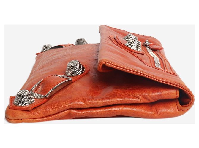 Balenciaga Clutch a bustina Orange Motocross Arancione - vista 3