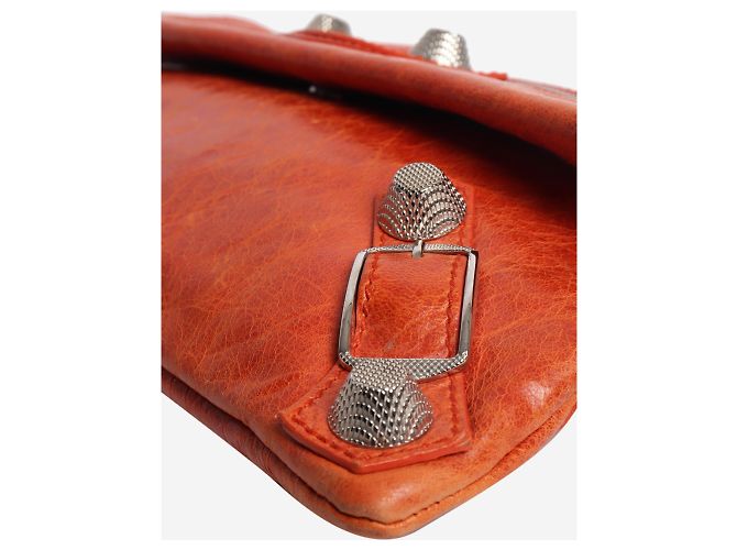 Balenciaga Clutch a bustina Orange Motocross Arancione - vista 4