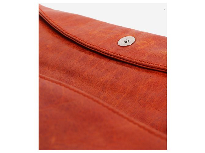 Balenciaga Clutch a bustina Orange Motocross Arancione - vista 5