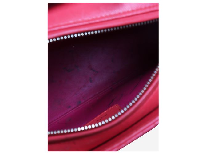 Lady Dior Tasche 2014 rot und rosa Pink - Ansicht 9
