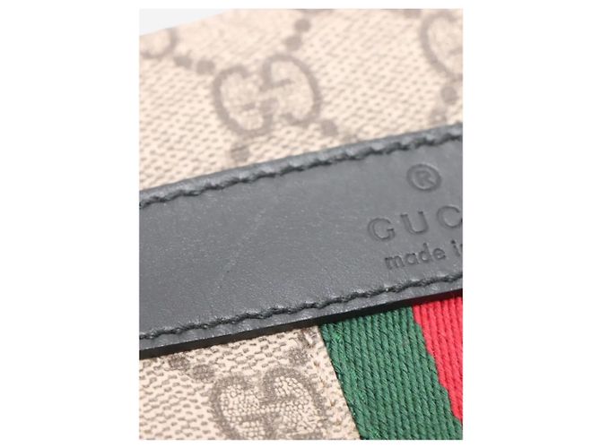 Gucci Borsa a tracolla GG Supreme marrone - vista 12