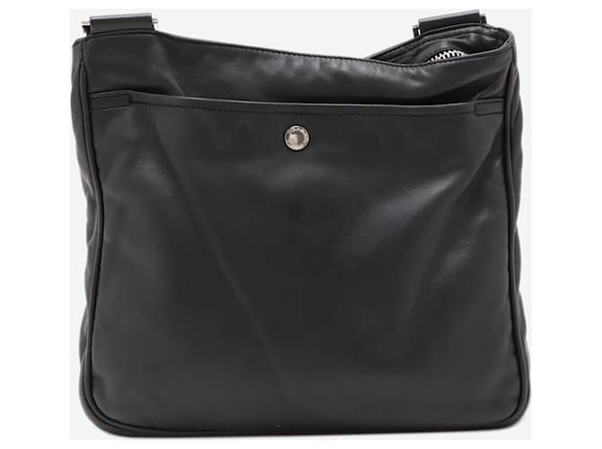 Prada Borsa a tracolla in pelle nera Nero - vista 2