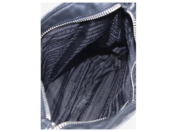 Prada Borsa a tracolla in pelle nera Nero - vista 6