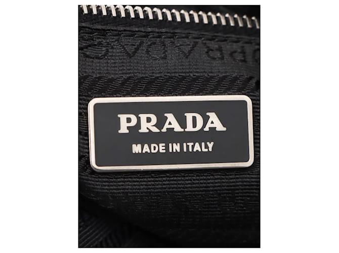 Prada Borsa a tracolla in pelle nera Nero - vista 9