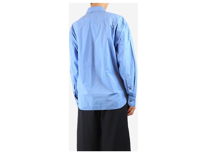 Sofie d'Hoore Camisa de algodón azul - talla UK 8 - vista 2