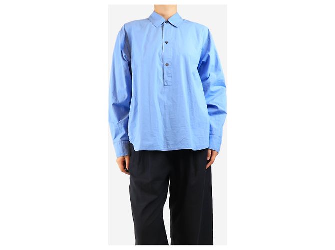 Sofie d'Hoore Camisa de algodón azul - talla UK 8 - vista 3