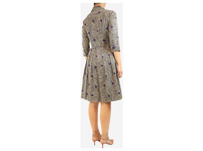 Autre Marque Mehrfarbiges Baumwollkleid mit Print - Größe UK 10 - Ansicht 2