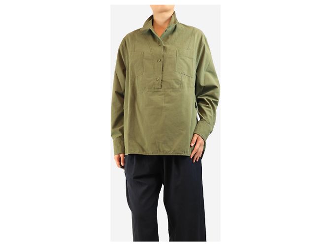 Autre Marque Camicia army verde - taglia L - vista 3