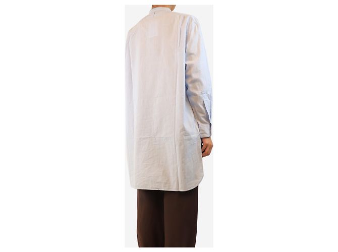 Autre Marque Camisa de algodón azul - talla UK 12 - vista 2