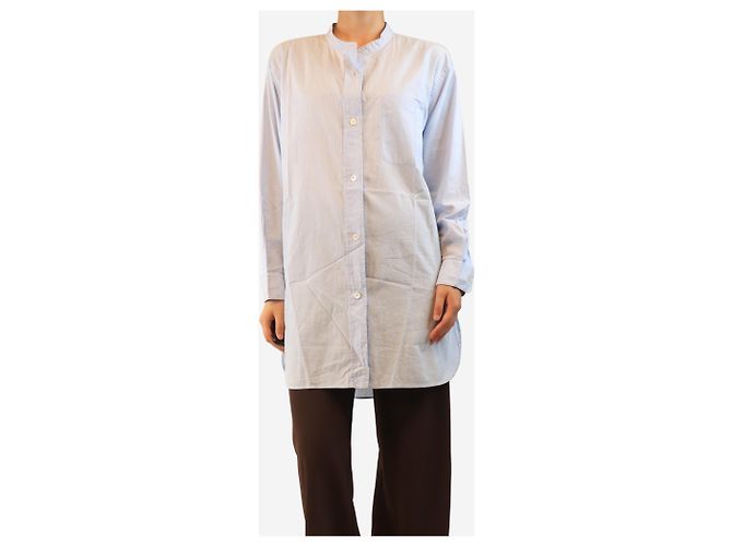 Autre Marque Camisa de algodón azul - talla UK 12 - vista 3