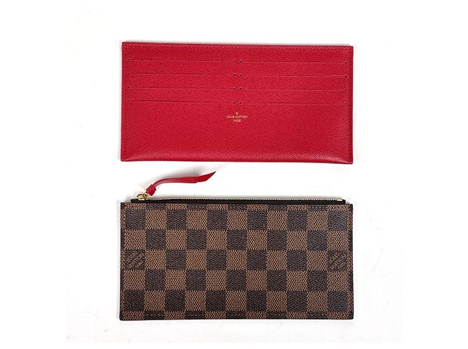 Louis Vuitton Pochette Felicie 2-Way Chain Wallet Shoulder Bag Marrone - vista 7
