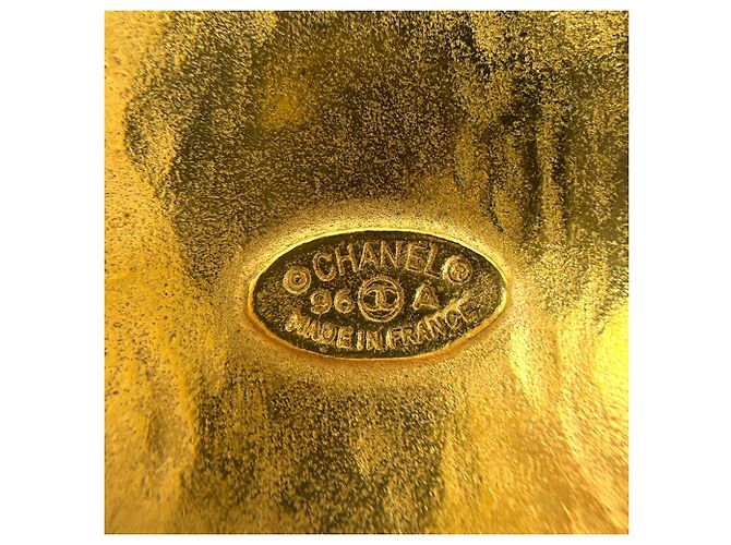 Chanel Coco Mark Brosche Schwarz Golden - Ansicht 5