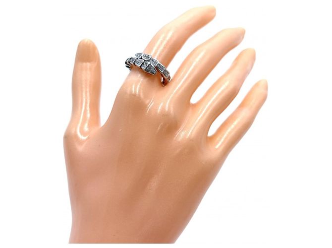 Bulgari Bvlgari Serpenti Viper Ring Silber - Ansicht 2