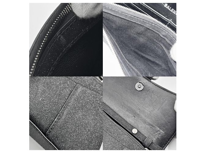 Portafoglio con catena Hourglass Balenciaga Nero - vista 8