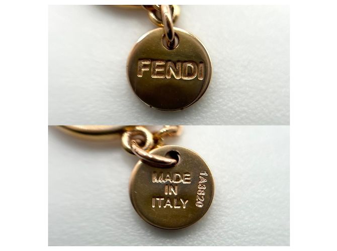 Collana Fendi Oro Rosa e Strass D'oro - vista 4