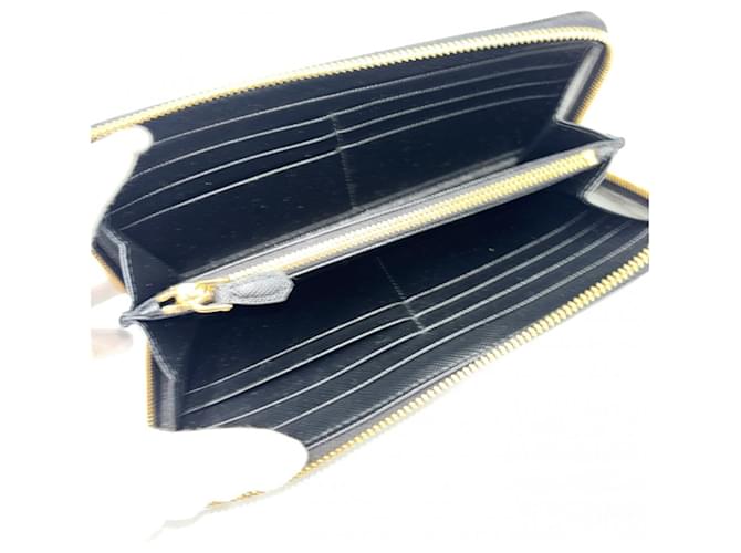 Prada Damen-Langgeldbörse Schwarz - Ansicht 4