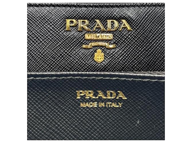 Prada Damen-Langgeldbörse Schwarz - Ansicht 6