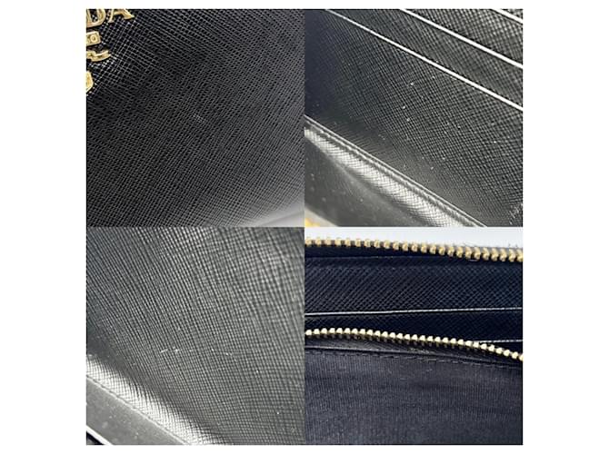 Prada Damen-Langgeldbörse Schwarz - Ansicht 7