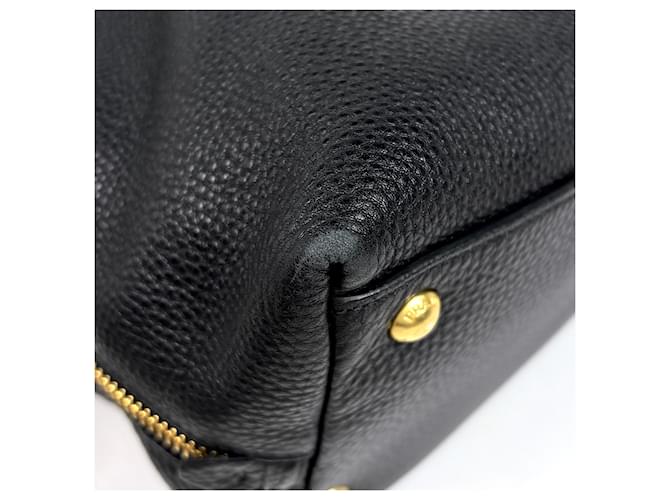 Borsa a tracolla Prada PRADA Logo Plate Nero - vista 4