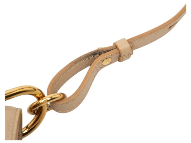 Chloé Borsa a tracolla Drew Bijou in pelle trapuntata beige Small - vista 8