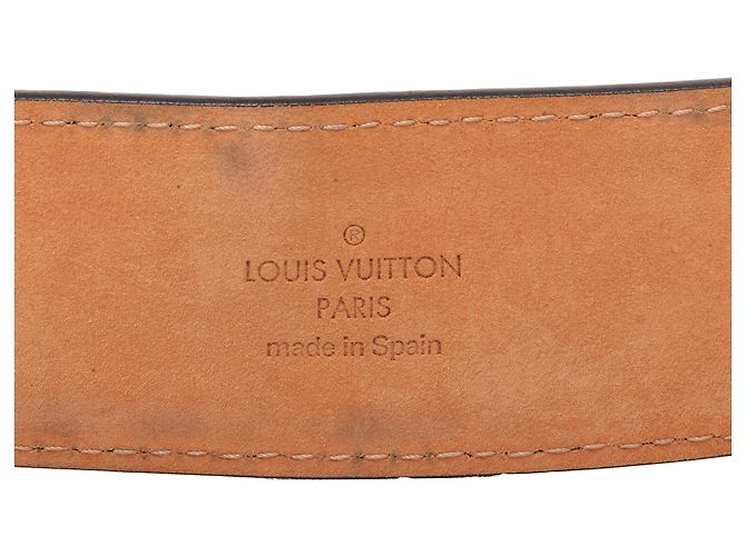 Cintura reversibile Louis Vuitton Monogram Initiales marrone - vista 5