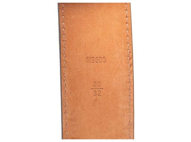 Cintura reversibile Louis Vuitton Monogram Initiales marrone - vista 6