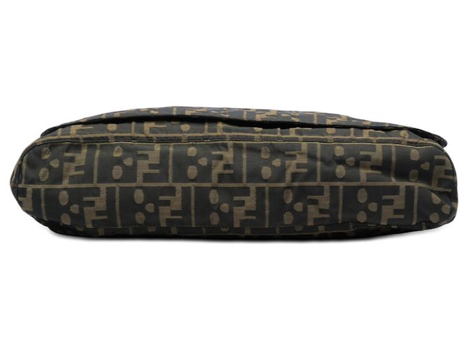 Borsa a tracolla Fendi Brown Zucca Canvas Skull Marrone - vista 3