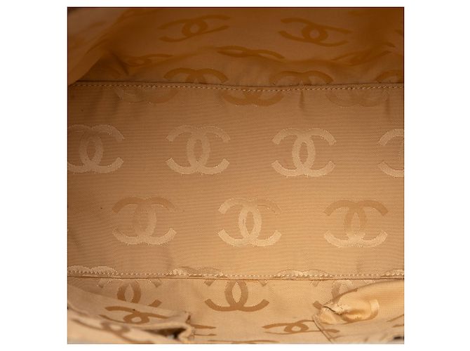 Bolso Chanel Beige CC de ante acolchado con cierre Turnlock - vista 4