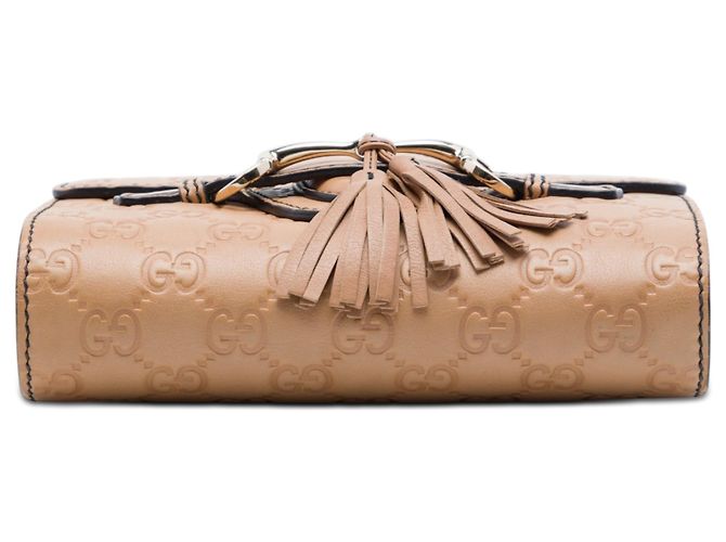 Gucci Beige Mini Guccissima Emily Crossbody - vista 3