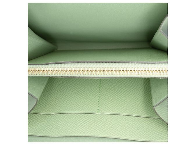 Hermès Constance Slim Wallet aus grünem Epsom-Leder Hellgrün - Ansicht 4