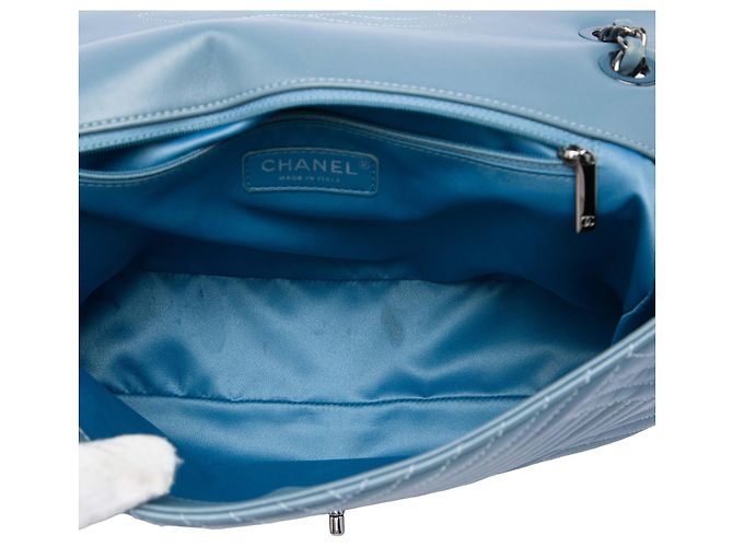 Chanel Blue Large Lambskin CC Crossing Flap - vista 4