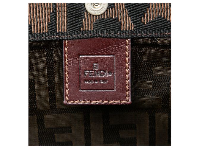 Fendi Shopping Tote aus braunem Zucca Canvas - Ansicht 5