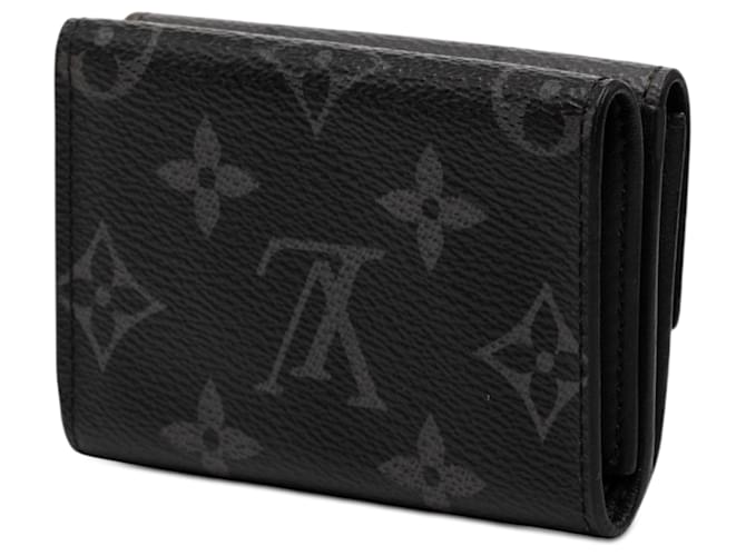 Louis Vuitton Black Monogram Eclipse Reverse Discovery Compact Wallet Schwarz - Ansicht 2