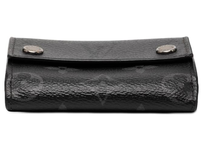 Louis Vuitton Black Monogram Eclipse Reverse Discovery Compact Wallet Schwarz - Ansicht 3