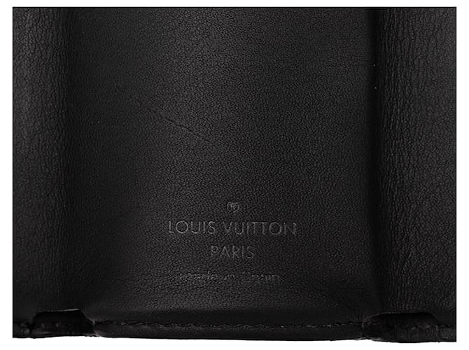 Louis Vuitton Black Monogram Eclipse Reverse Discovery Compact Wallet Schwarz - Ansicht 6