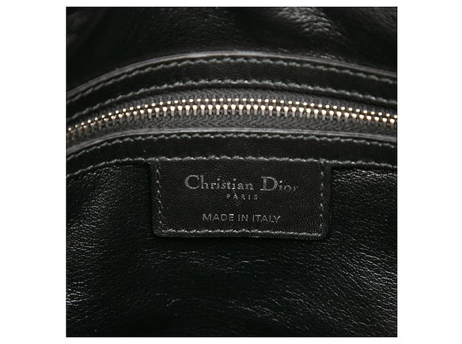 Lady Dior in tweed cannage rosa con frange, grande - vista 5