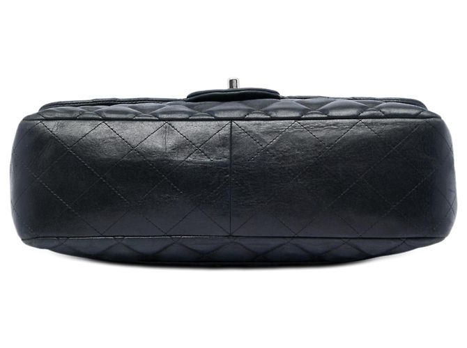 Chanel Black Jumbo Classic Lambskin Single Flap Nero - vista 3